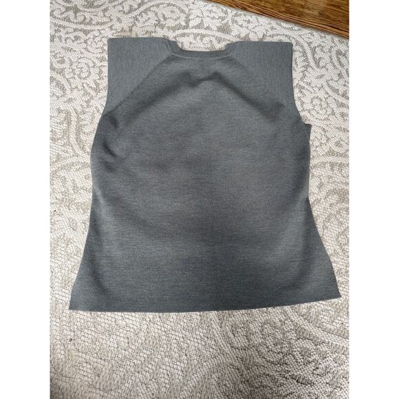 Jonathan Simkhai Collins Recycled Knitwear Padded Shoulder Tank in Green Medium - Picture 4 of 4